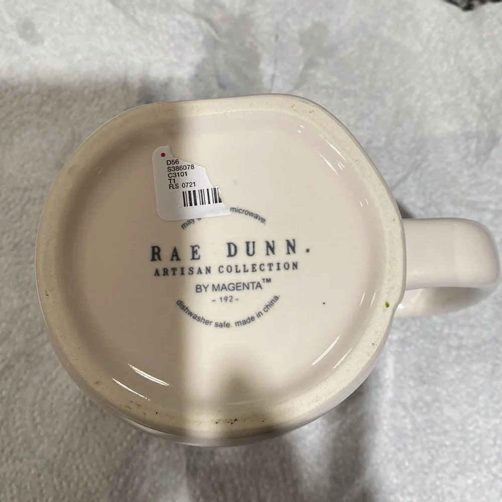 NWOT Rae Dunn Coffee Cup with the words, āHot Messā in black letters - Picture 3 of 3